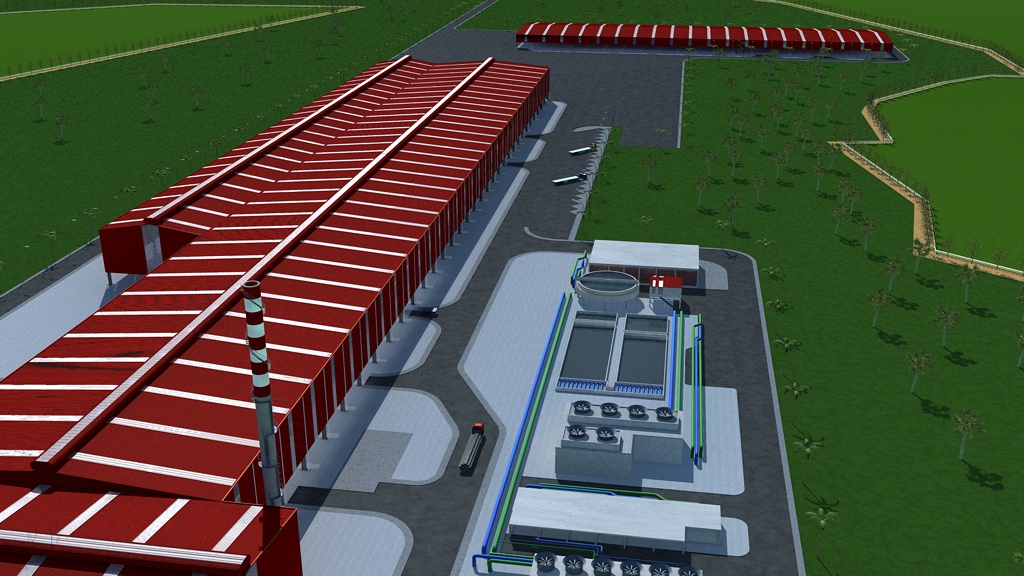 Arquitectura 3D - Industrial - Planta Industrial Laminacion Brasil