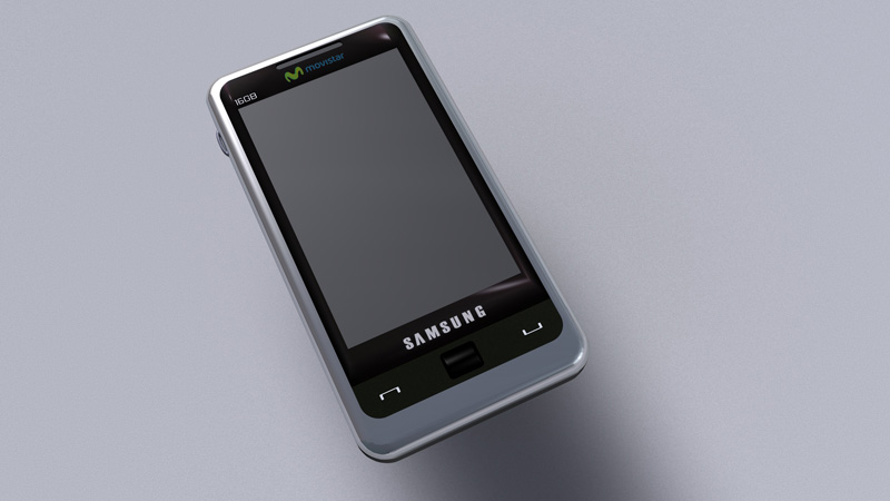 Modelado 3D - Producto - Telefono Samsung Omnia A Coruña