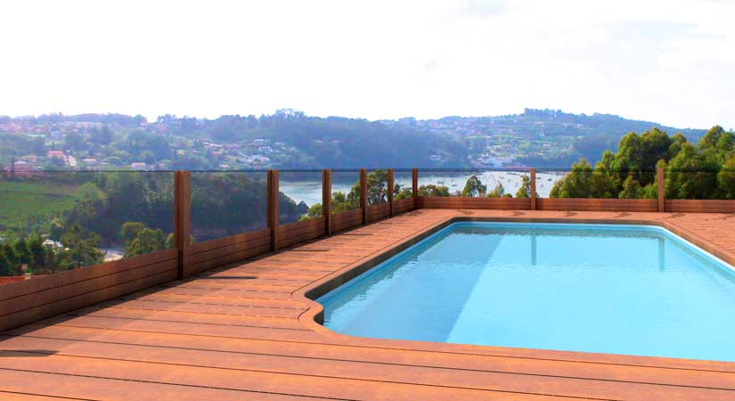 Arquitectura 3D - Unifamiliar - Fotomontaje de piscina Sada - A Coruña